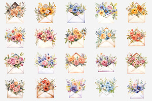 Vintage Envelope Flowers