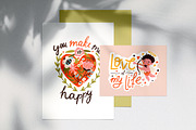 Valentine's day lettering stickers, a Decorative Illustration by Good Studio (Thumbnail 4 of 6)