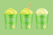 Ice cream cup mockup, a Cups & Container Mockup by BlackMockup (Thumbnail 9 of 10)