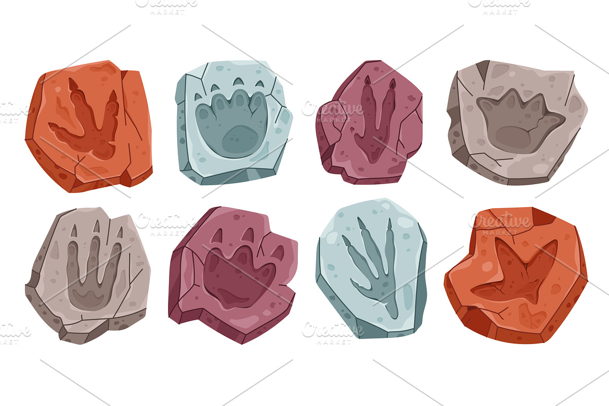 Dinosaur archaeology fossil, an Animal Illustration by Buch&Bee