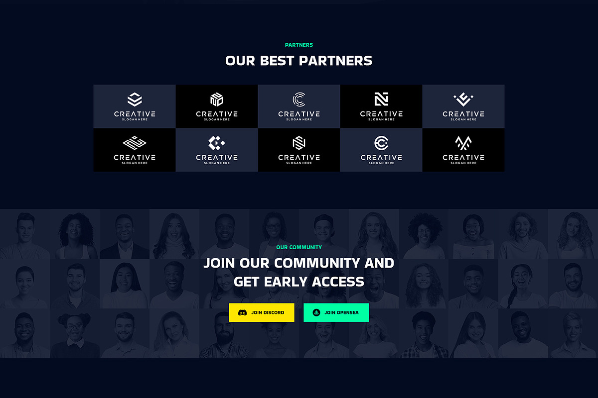 NFT Landing Page Figma Template, a Landing Page Template by CodexCoder Themes (Photo 8 of 8)