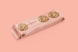 Long Flow Pack / Cookies Mockup