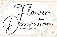 Flowers Decoration | Script Font