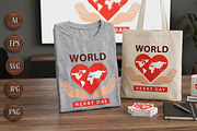 World Heart Day Global Health, a Healthcare Illustration by Saba Vector (Thumbnail 3 of 3)