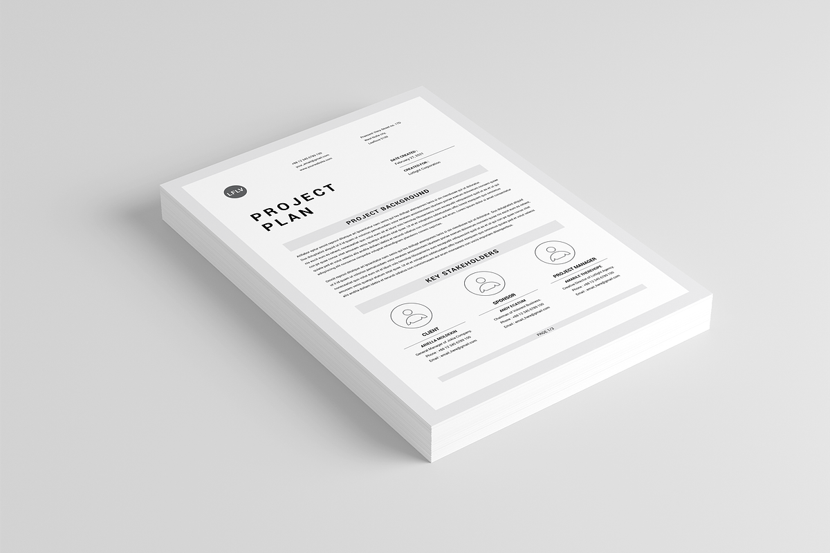 Project Plan | MS Word & Indesign, a Stationery Template by Leaflove (Photo 2 of 5)