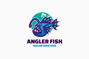 Angler Fish Simple Mascot Logo, a Branding & Logo Template by Artnivora.Std