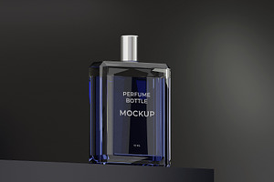 Two Premium Perfume Bottle Mockup