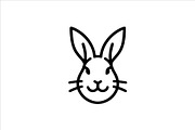 Rabbit Outline Logo Set, a Branding & Logo Template by Vectorium Studio (Thumbnail 2 of 5)