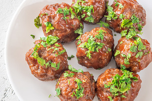 Juicy Spanish Albondigas, a Food & Drink Photo by Alexander Prokopenko