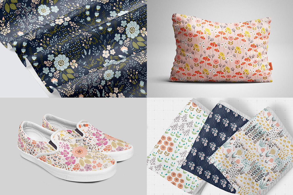 Meadow 100 floral seamless patterns, a Pattern Graphic by DariSmartArt (Photo 22 of 33)