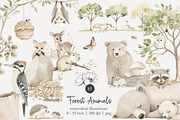85 forest animal clip art, an Animal Illustration by Poppy Lane Studio (Thumbnail 1 of 10)
