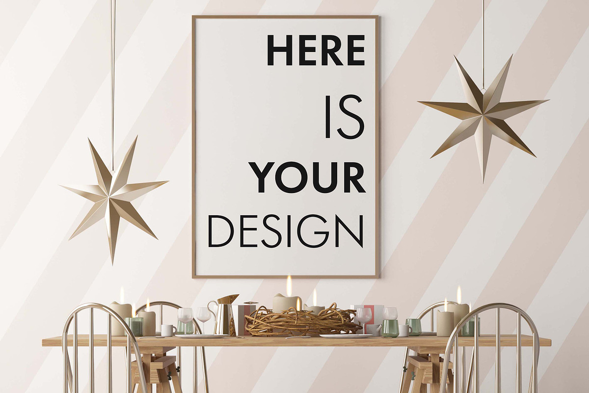 10 Christmas mockup posters, a Household Mockup by FilL239 (Photo 5 of 11)
