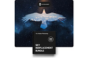 Sky Replacement Bundle for Photoshop, a Preset Add-On by Pix Cafe (Thumbnail 1 of 42)