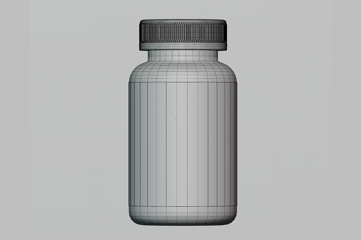 Supplement Bottle 01 3d model, an Object 3D Model by fahad121 (Photo 5 of 5)