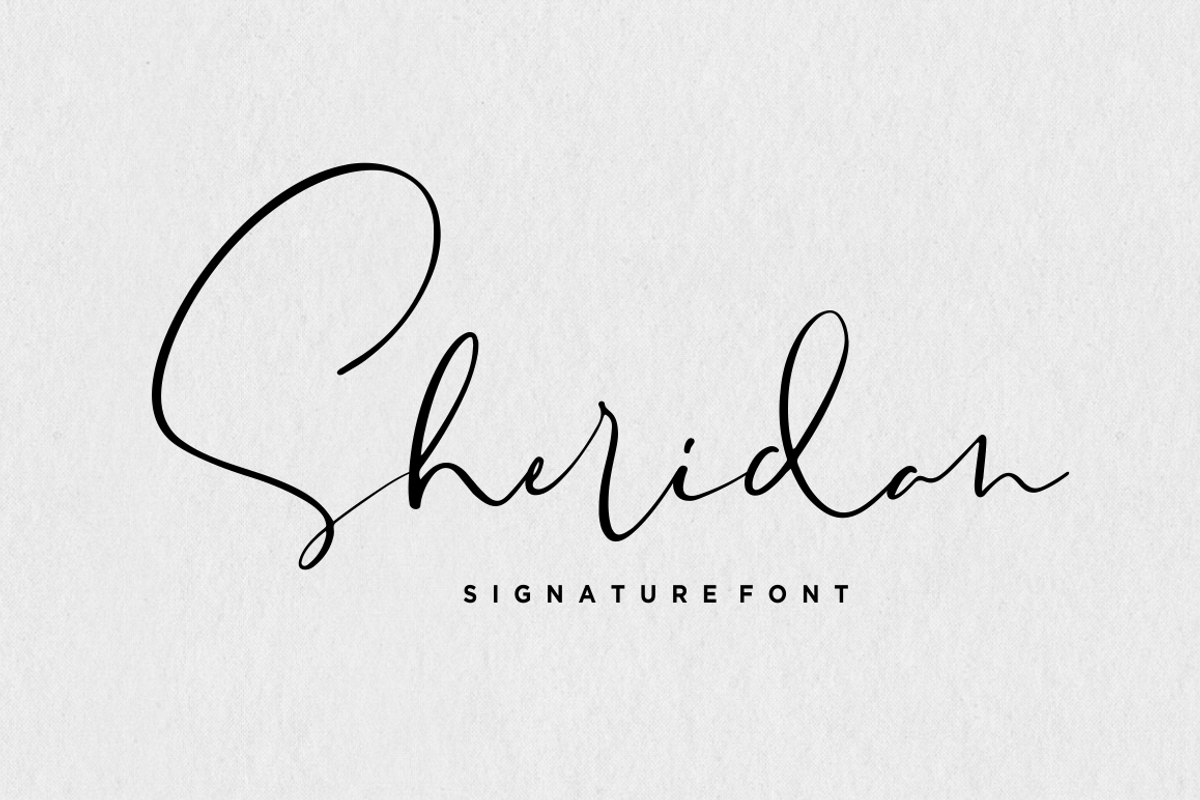 Sheridan - Signature Font