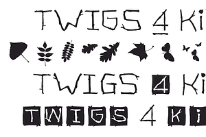 FONT TWIGS 4 Kids