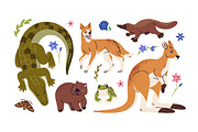 Australian animals and plants set, an Animal Illustration by PaperTrident (Thumbnail 2 of 4)