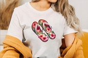 Summer Flip Flops Sublimation Clipa, an Illustration by SVGArt (Thumbnail 3 of 8)