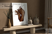 Watercolor Holding Hands Print, an Illustration by EkaterinaViArt (Thumbnail 2 of 5)