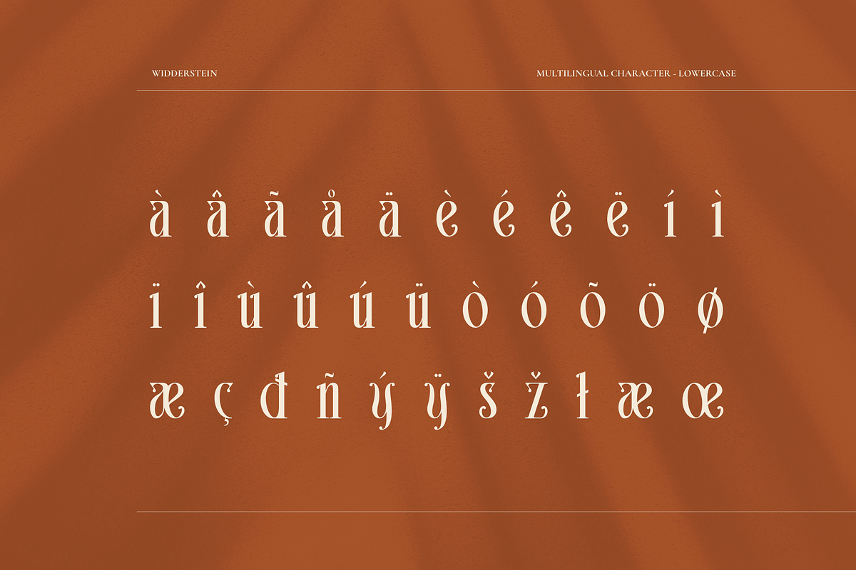 Widderstein, a Serif Font by ilhamtaro (Photo 11 of 12)