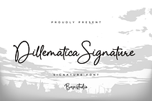 Dillematica Signature Font