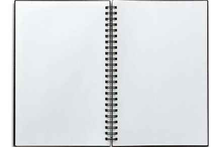 Open spiral notebook stock photo containing book and notebook, a School & Education Photo by aopsan