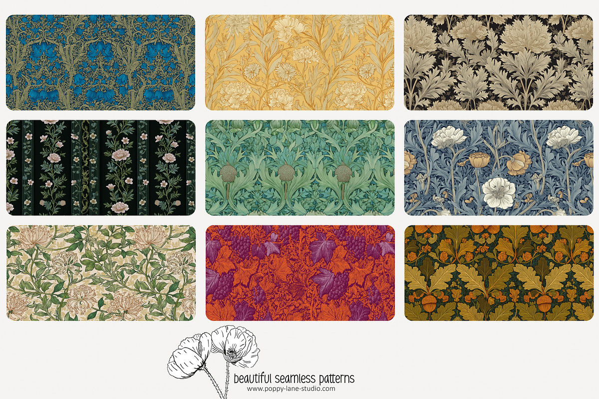 70 Arts & Crafts seamless pattern, a Pattern Graphic by Poppy Lane Studio (Photo 4 of 10)