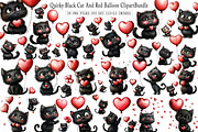 Quirky Black Cat And Red Balloon PNG, an Illustration by SinaCreation (Thumbnail 1 of 7)