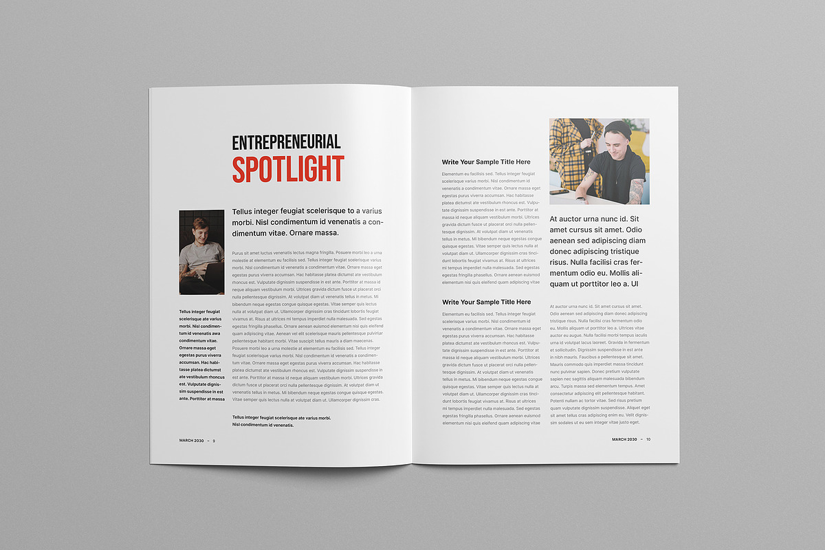 Business Magazine | Canva & InDesign, a Magazine Template by Pixelpick (Photo 6 of 14)