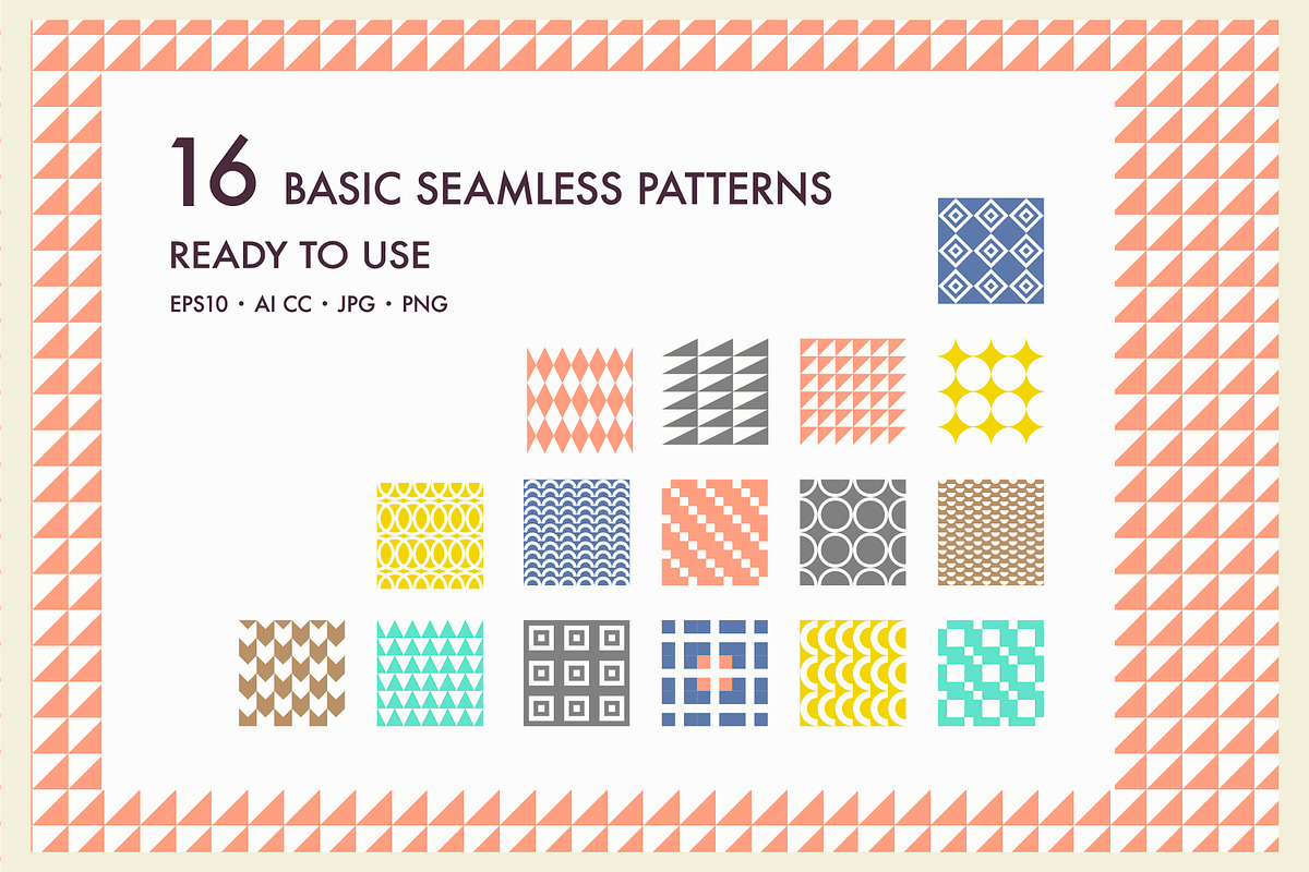 Catchy Geometric Pattern Collection, a Pattern Graphic by Minkina (Photo 4 of 5)