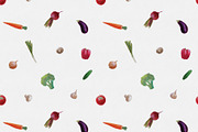Watercolour Vegetables Collection, a Pattern Graphic by Maria Budarkiewicz (Thumbnail 4 of 11)