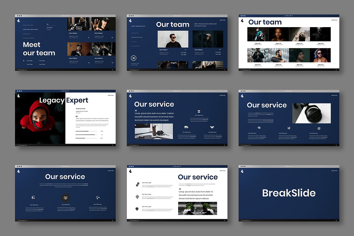 Legacy – Portfolio PowerPoint, a Presentation Template by Dens Creative Studio (Photo 3 of 6)