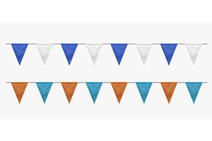 a two colored realistic party flag, an Object Illustration by IfH
