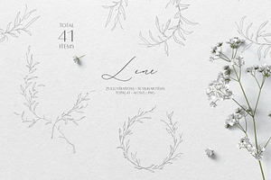 Line wedding illustrations, an Illustration by Summer Nightingale Art
