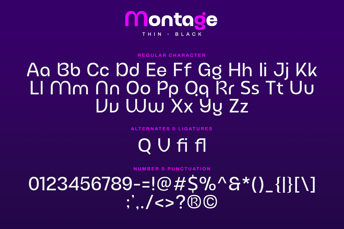 Montage, a Sans Serif Font by Umitype (Photo 9 of 10)