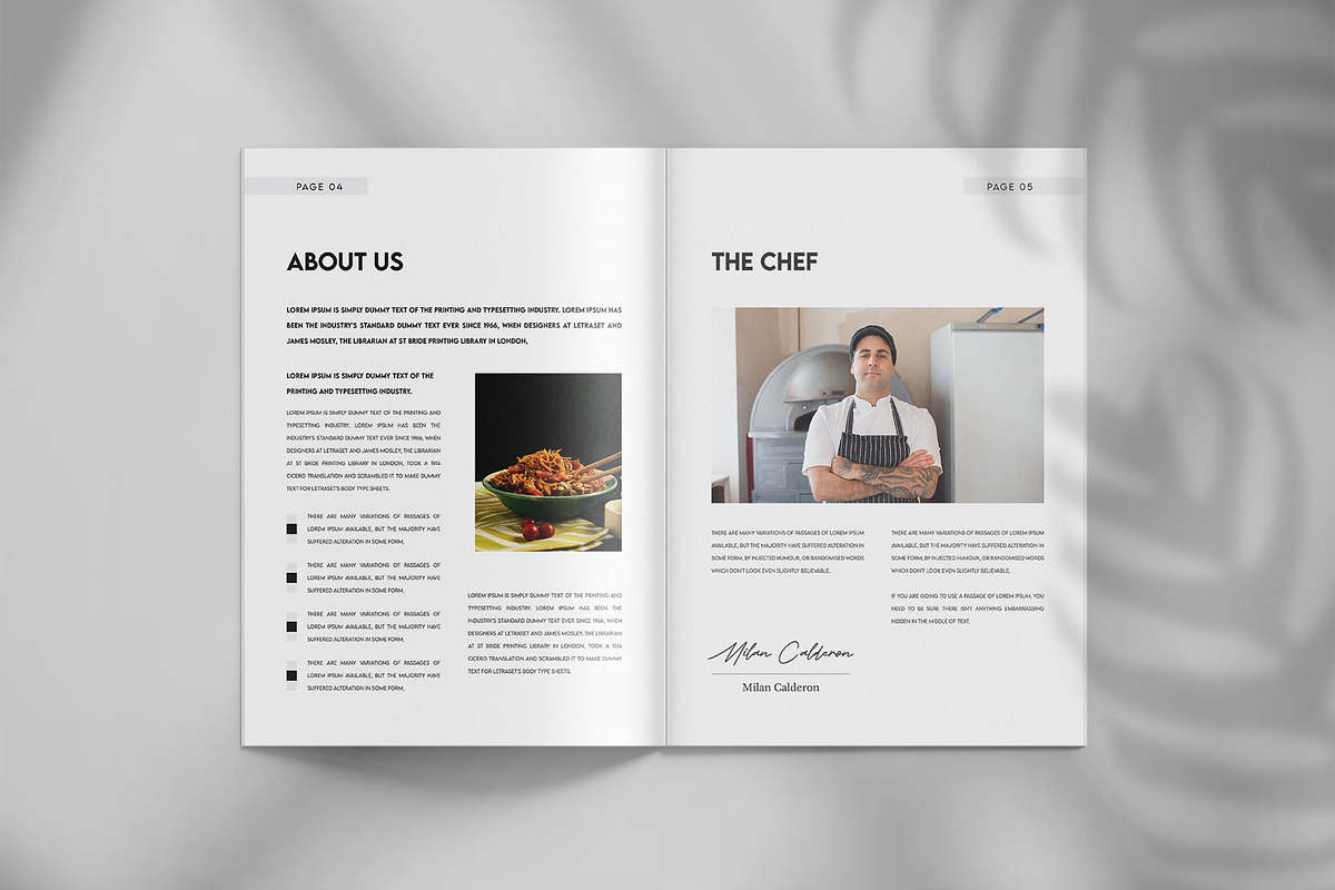 Recipe cookbook layout template, a Brochure Template by Tanmoy Topu (Photo 3 of 7)