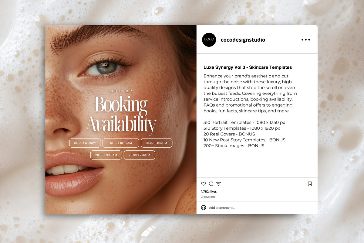 Skincare Social Media Canva Templates preview 7