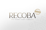 Recoba Font Family, a Serif Font by khurasan (Thumbnail 1 of 6)