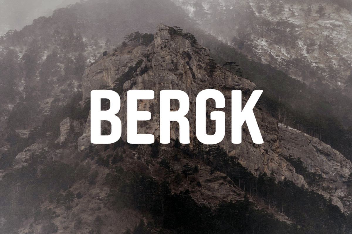 BERGK - Display / Headline Typeface