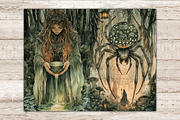 Forest Witch Junk Journal Kit, a Person Illustration by GlamArtZhanna (Thumbnail 8 of 10)