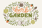 Herb Garden Font Trio, a Sans Serif Font by Rachel Kick (Thumbnail 1 of 16)
