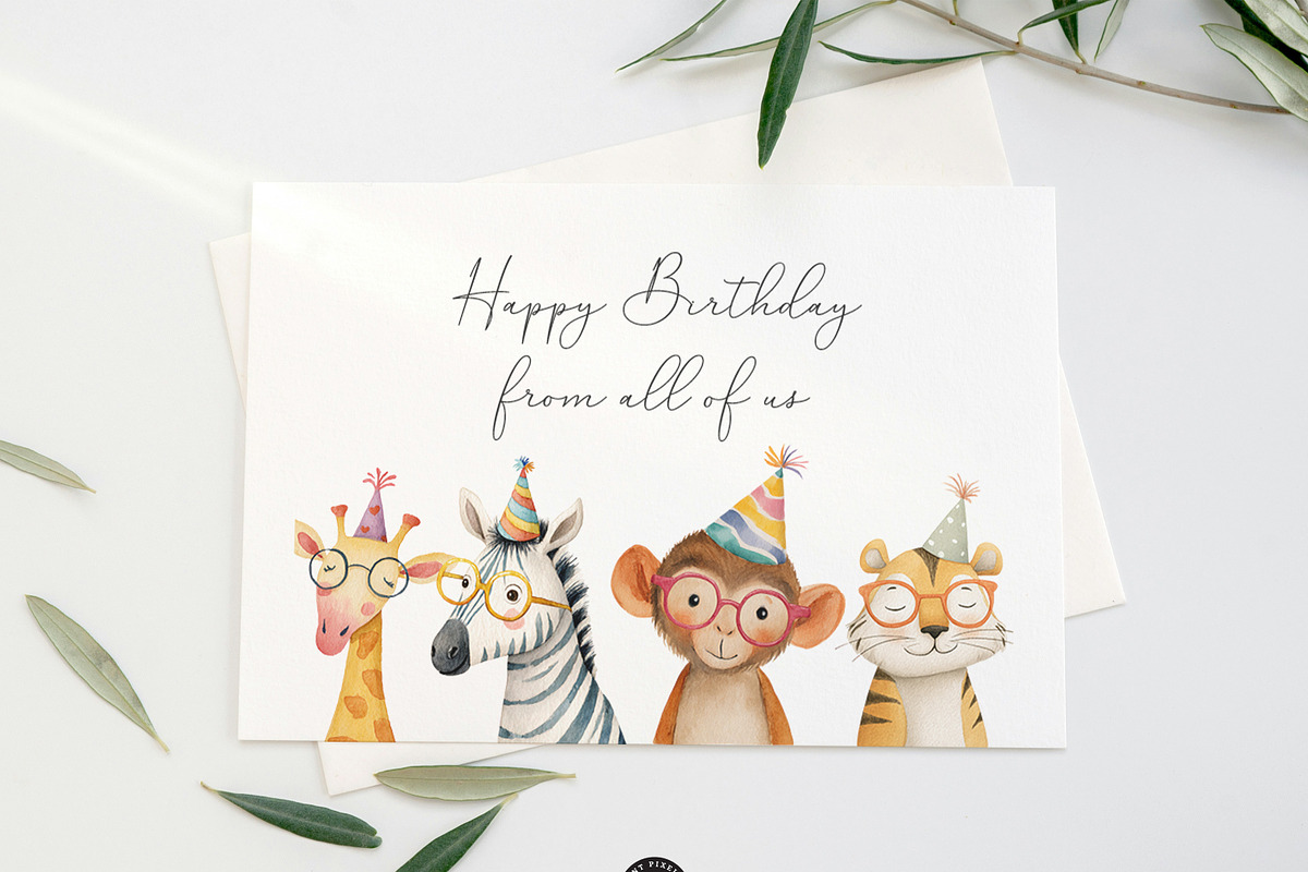 Nursery Clipart Mega Bundle, an Animal Illustration by PaintPixelCo (Photo 6 of 11)
