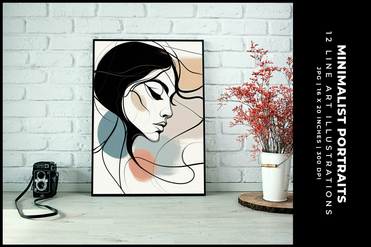 Minimalist Portraits, a Decorative Illustration by Digital Art Creations (Photo 6 of 8)