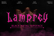 CS Lamprey – Black Metal Font, a Blackletter Font by Craft Supply Co. (Thumbnail 1 of 8)
