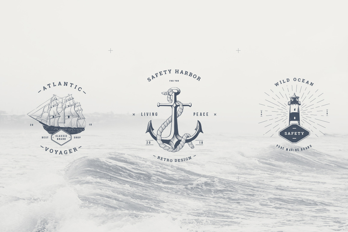 Vintage Badges vol 2, a Branding & Logo Template by blauananas (Photo 6 of 9)