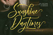 Sunshine Daytimes Bold Handwritten, a Script Font by stylishtype.co (Thumbnail 1 of 20)