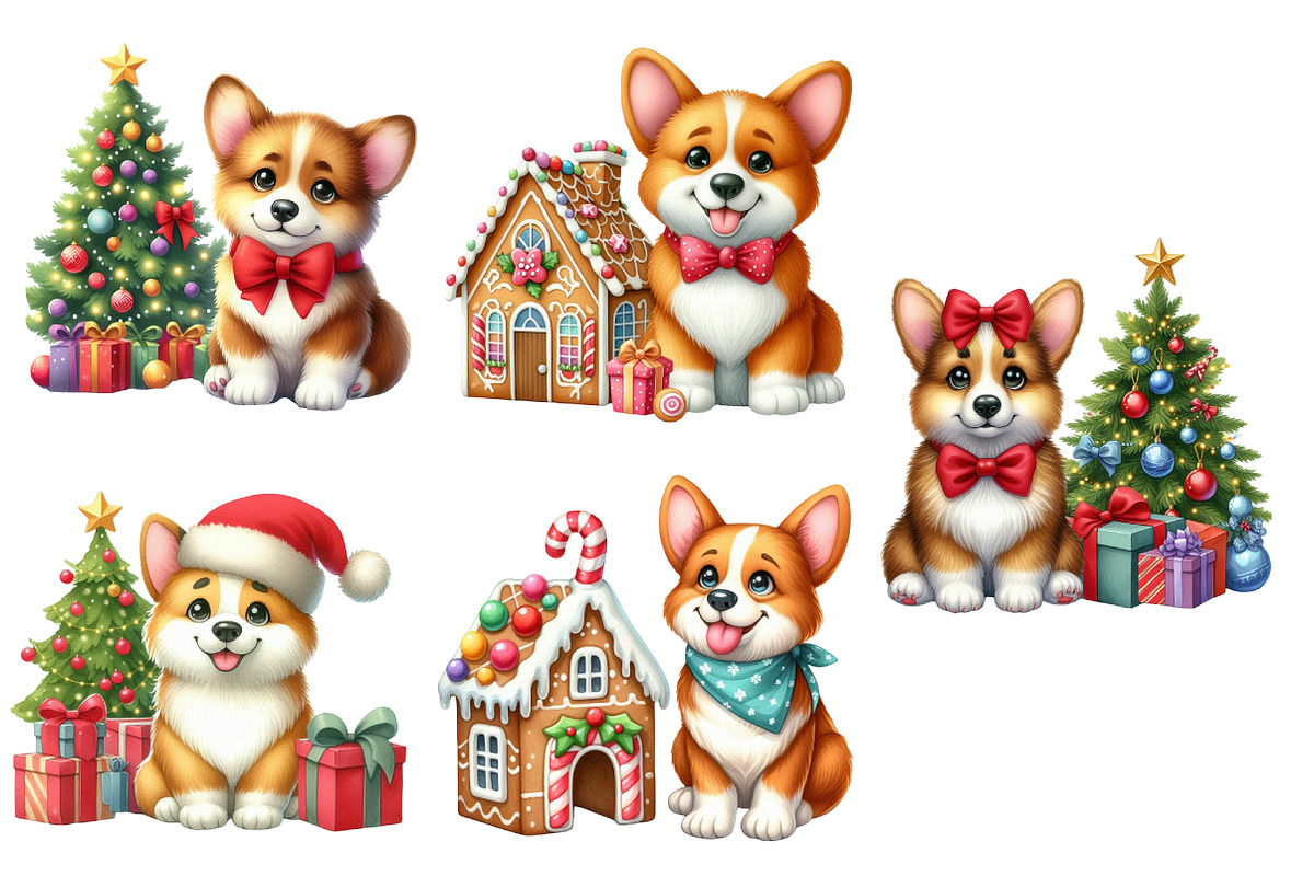 Christmas Dog clipart, an Illustration by Designworld (Photo 4 of 5)