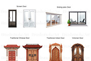 Door Illustration Clipart, Door PNG, a Decorative Illustration by BrushstrokeArtGB (Thumbnail 6 of 9)
