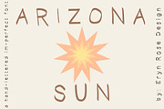 Arizona Sun a slightly wobbly Serif, a Handwritten Font by Eryn Rose Design (Thumbnail 1 of 13)