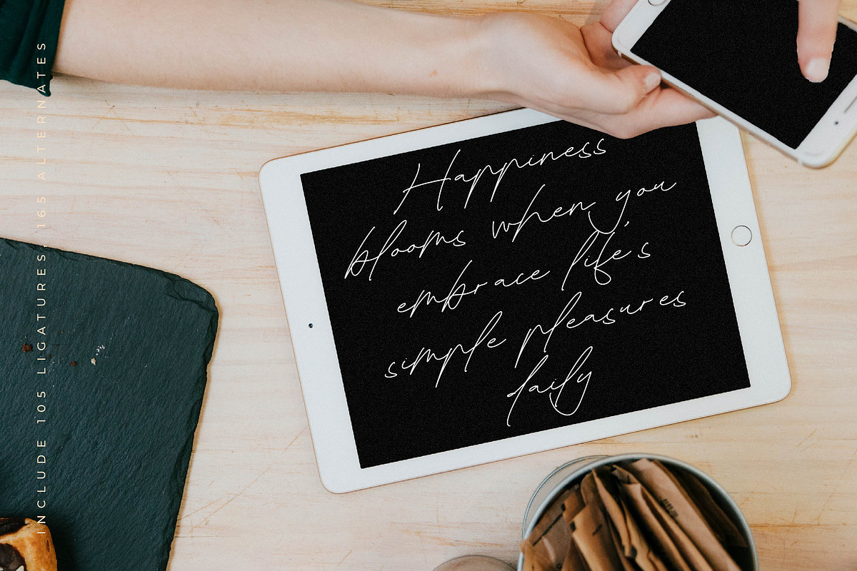 Silhouete Charming Monoline Elegant, a Script Font by stylishtype.co (Photo 14 of 20)
